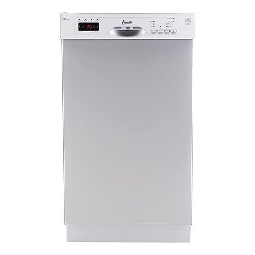 18" Compact Built-In Front Control Dishwasher Stainless Steel