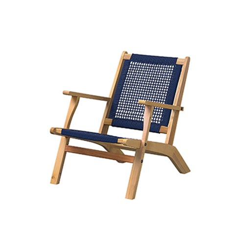 Vega Natural Stain Outdoor Chair Navy Blue