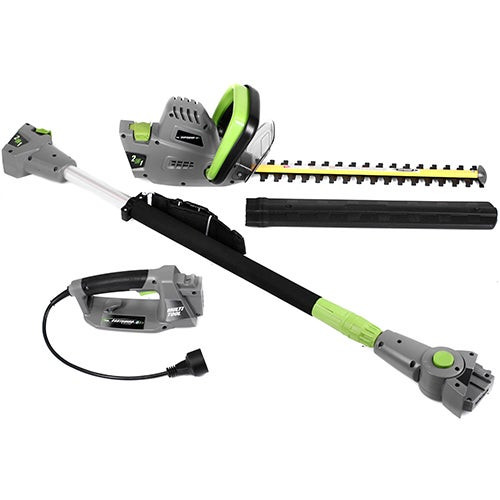 2-in-1 Convertible Pole Hedge Trimmer