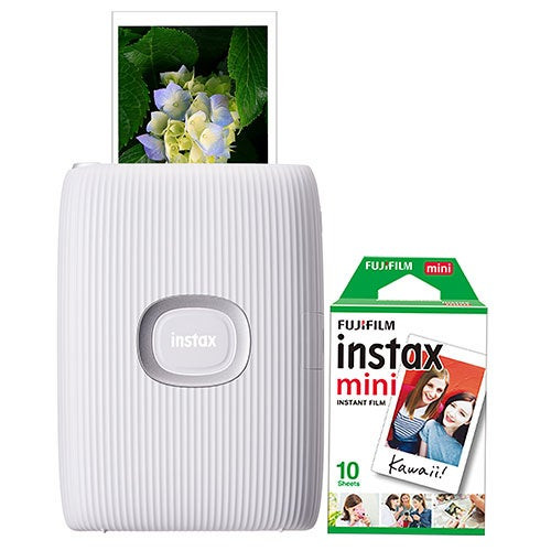 Instax Mini Link 2 Smartphone Printer Bundle Clay White