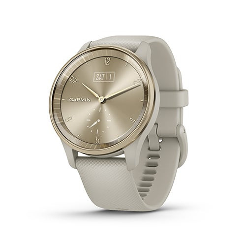 vivomove Trend Hybrid Fitness Smartwatch Cream Gold/French Gray