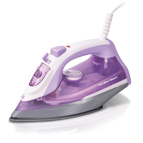 Steam Iron w/ Nonstick Soleplate Purple