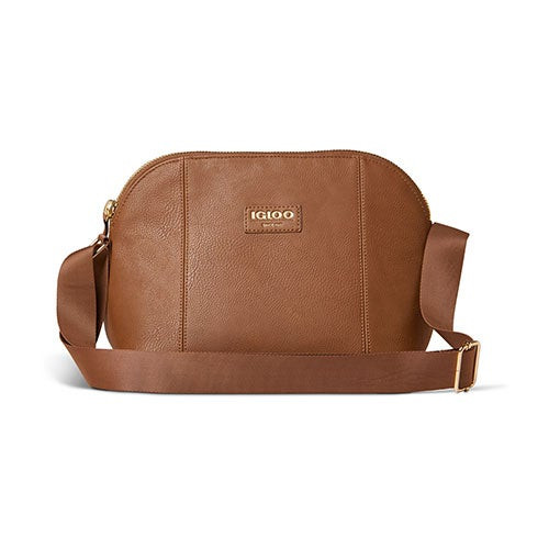 Luxe Crossbody Cooler Bag Cognac