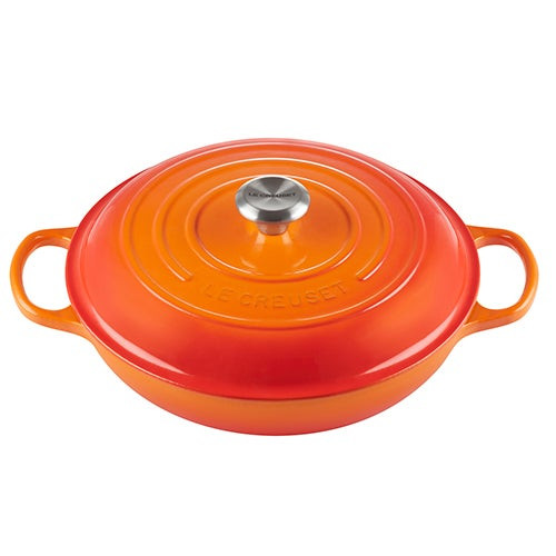 3.5qt Signature Cast Iron Braiser Flame