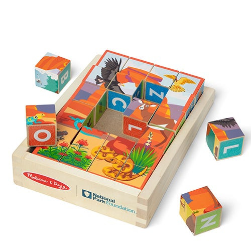 National Parks Multi-Park ABC & Animals Cube Puzzle Ages 2+ Years