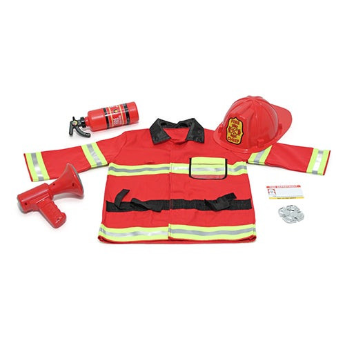 Fire Chief Role Play Costume Set Ages 3-6 Years