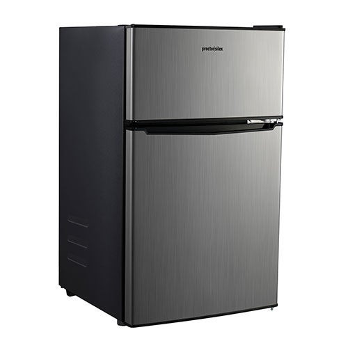 3.1 Cubic Foot Double Door Refrigerator Stainless Steel