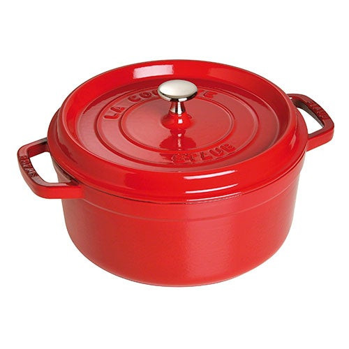 5.5qt Round Cast Iron Dutch Oven Cherry