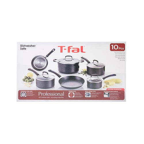 ProGrade 10pc Nonstick Aluminum Cookware Set Black