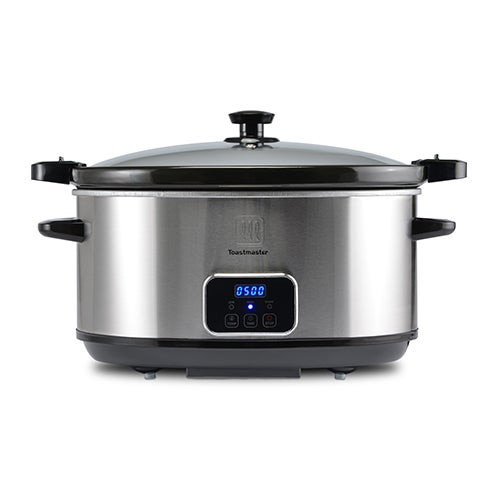 8qt Programmable Slow Cooker w/ Locking Lid Brushed Stainless