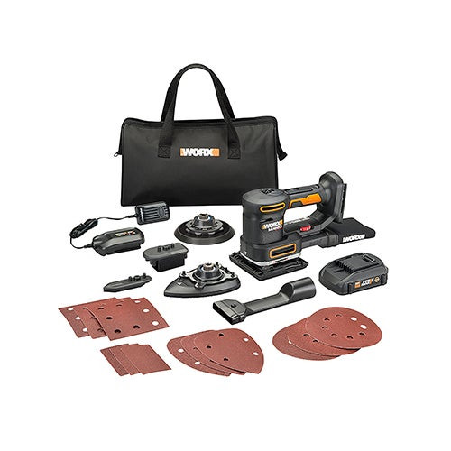 20V Power Share Sandeck 5-in-1 Multi-Sander w/ 2 Batteries