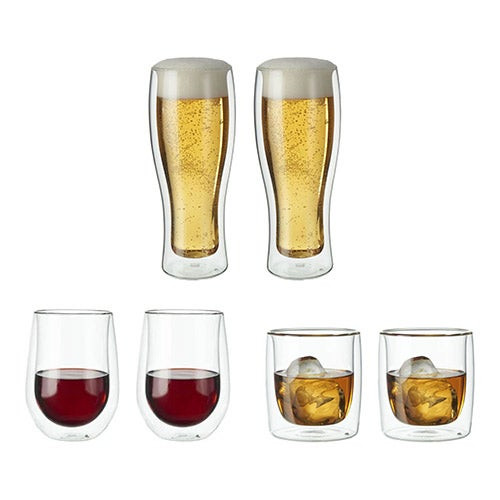 Sorrento 6pc Double Wall Entertaining Glassware Set