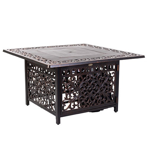 Sedona Square Cast Aluminum LPG Fire Pit