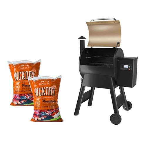 Pro 575 Smart Pellet Grill/Smoker Bronze w/ Hickory Pellets