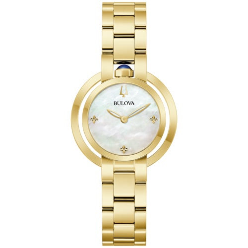 Ladies Rubaiyat Gold-Tone Stainless Steel Watch MOP Dial