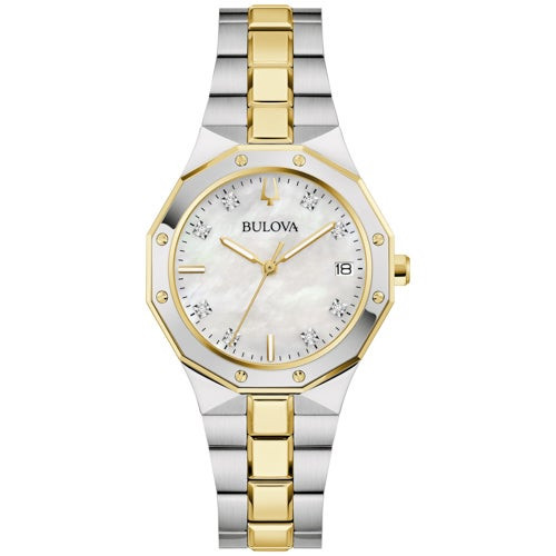 Ladies Prestige Gold & Silver Stainless Steel Watch Mother-of-Pearl Dial