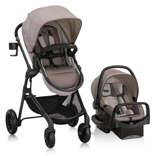 Pivot Modular Travel System w/ LiteMax Infant Car Seat Desert Tan