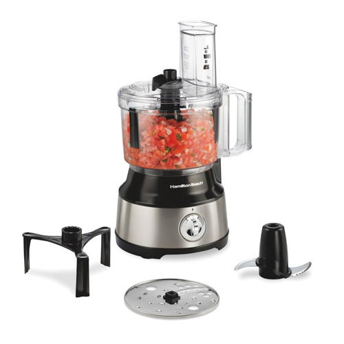 10 Cup Food Processor w/ Bowl Scraper Black & Stainless
