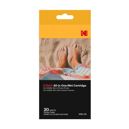 Print Paper Cartridge for Mini Shot Cam & Mini 2 Printer - 20 Pack