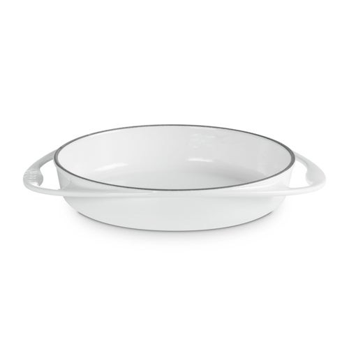 2qt Traditional Cast Iron Round Tarte Tatin Dish White