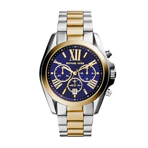 Ladies Bradshaw Chronograph Two-Tone Stainless Steel Watch Blue Dial