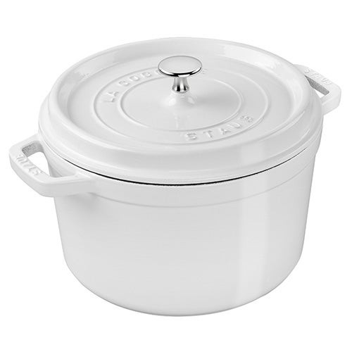 5qt Cast Iron Tall Dutch Oven White