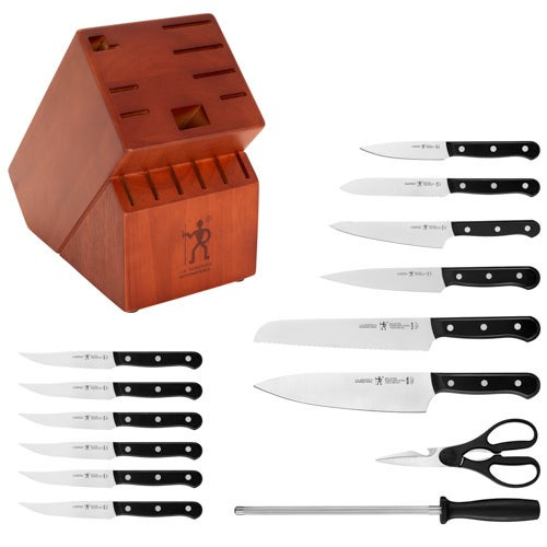 Solution 15pc Knife Black Set