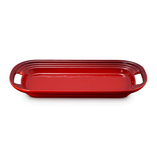 14" Stoneware Serving Platter Cerise