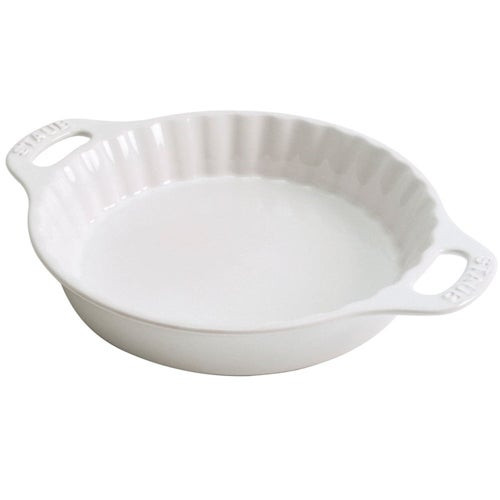 9" Round Stoneware Pie Dish White 9" Round Stoneware Pie Dish White