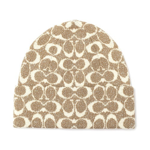 Signature C Knit Beanie Black