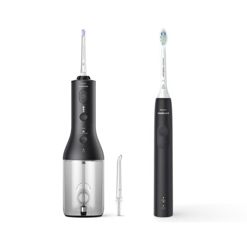 Sonicare Cordless Flosser & Toothbrush Set Black