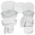 French White 18pc Round & Oval Bakeware Set