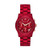 Ladies' Runway Chronograph Red Stainless Steel Watch, Red Dial
