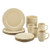 Cucina 16pc Stoneware Dinnerware Set Cream