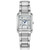 Ladies' Bianca Eco-Drive Silver-Tone SS Rectangle Watch, Mother-of-Pearl Dial