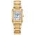 Ladies' Bianca Eco-Drive Gold-Tone SS Rectangle Watch, Mother-of-Pearl Dial