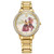 Ladies' Belle and Beast Eco-Drive Gold-Tone Stainless Steel Watch, MOP Dial