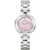Ladies Rubaiyat Silver-Tone Stainless Steel Watch Pink MOP Dial