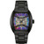 Men's Maquina Automatic Black-Tone Stainless Steel Watch, Rainbow Dial