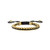 Classic Gold-Tone Links/Black Cord Bolo Bracelet