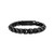 Bulova Link  8mm Black Stainless Steel Bracelet 8.5"