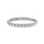 Bulova Link  8mm Silver-Tone Stainless Steel Bracelet 8.5"