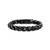 Bulova Link 10mm Antiqued Black Stainless Steel Bracelet 8.5"