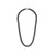 Latin GRAMMY Classic 10mm Stainless Steel Curb Chain Necklace - 24" Gunmetal