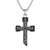 Marc Anthony Sterling Silver & Black Diamond Icon Cross Necklace 24" -26"