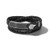 Precisionist Double Wrap Braided Leather Bracelet - Large Black