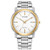 Mens Corporate Exclusive Two-tone Bracelet w/ White Dial