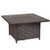 Armstrong 42" Square Basketweave Convertible Gas Fire Pit Table