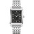 Mens The Very Thought Of You Silver-Tone Stainless Steel Watch Black Dial
