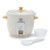 6 Cup Rice Cooker w/ Wood Handles Cream